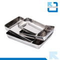 Restauration et fournitures d&#39;hôtels en acier inoxydable Metal Serving Trays Wholesale